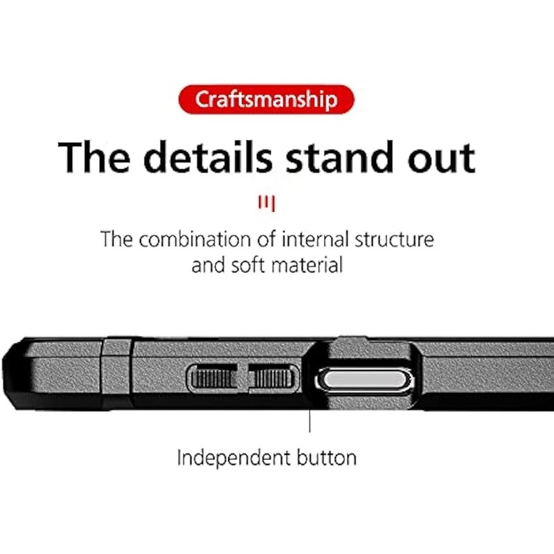 Nokia X10 /Nokia X20 Men Case,Heavy Duty Shockproof Military Grade Drop d Field Case Super Sturdy Bumper Full Body Rugged Hard Cover for Nokia X10 /Nokia X20 HD Black - Image 5